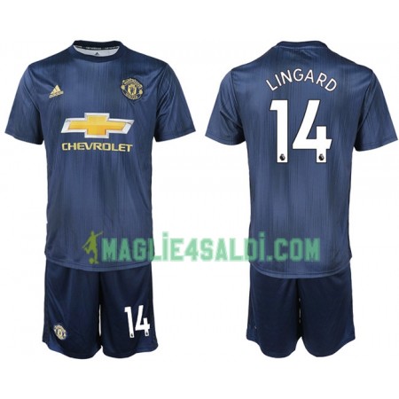 Maglia Manchester United LINGARD 14 Bambino Terza Divisa 2018-19 Maglia Manchester United LINGARD 14 Bambino Terza Divisa 2018-19
